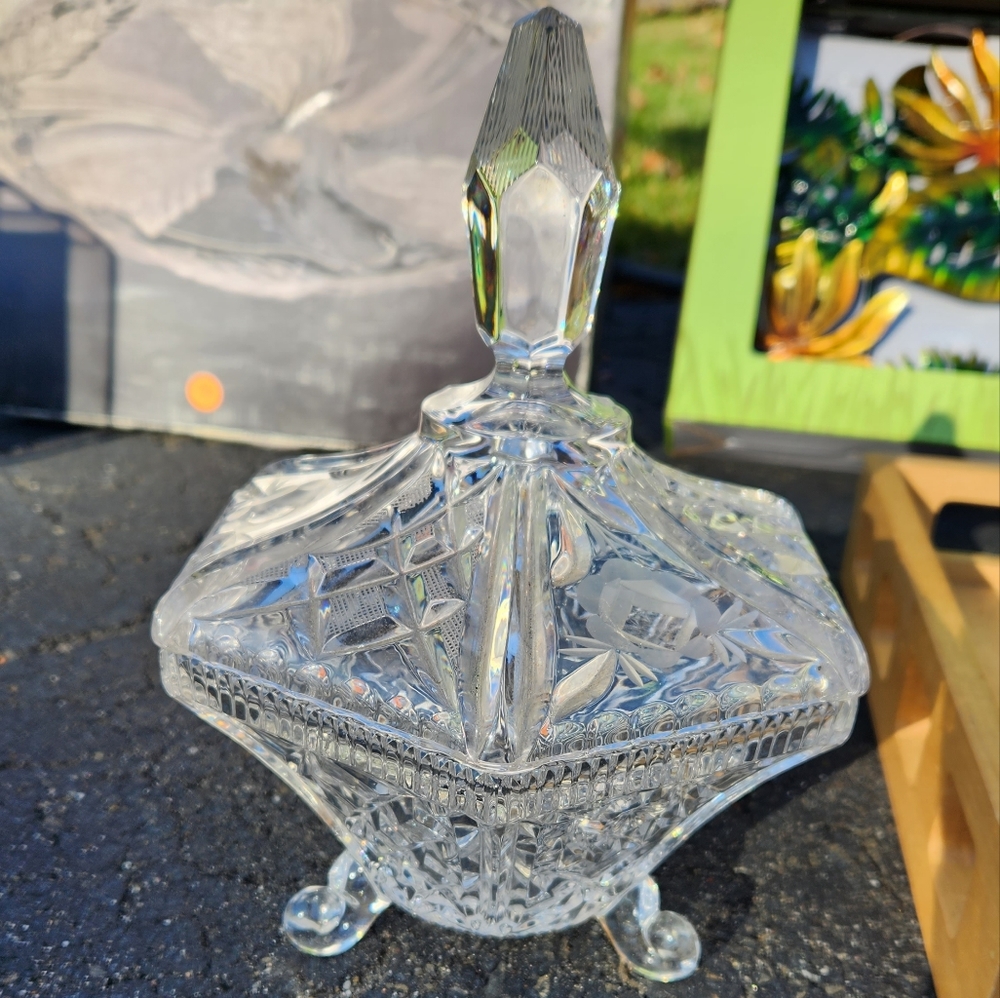 Crystal candy dish